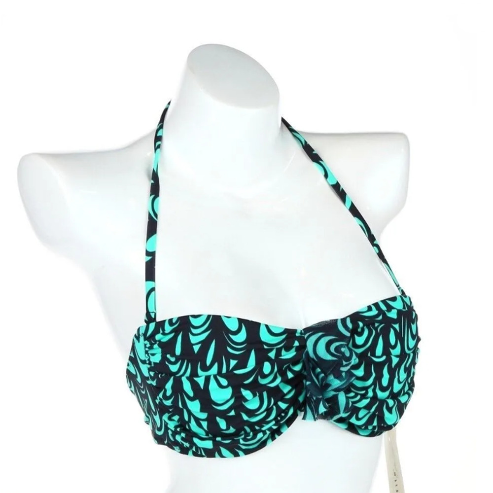 Profile by Gottex Womens multi-color halter Swim Bikini Top Size 12 12208